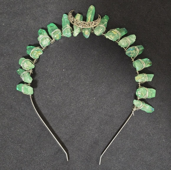 Green Crystal Cosplay Headband - Picture 5 of 5